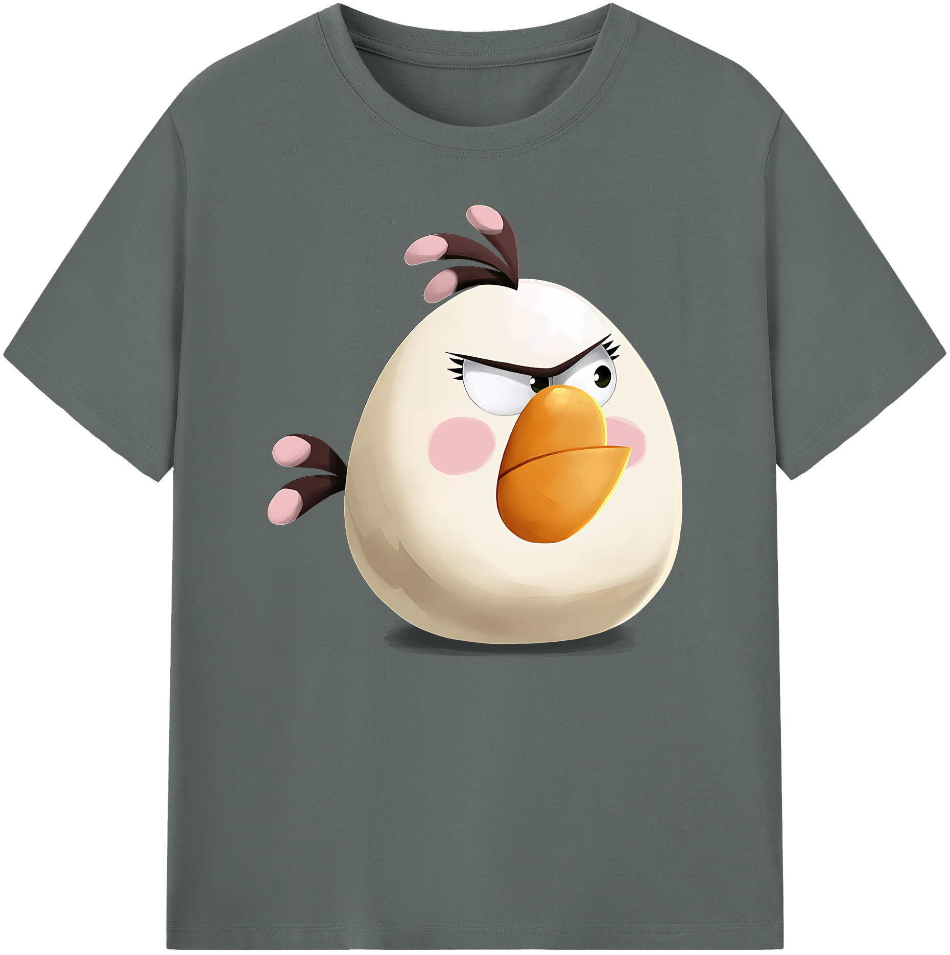 （画像用） Angry Birds アングリーバード 綿100％ メンズ半袖Tシャツ｜肌触りやわらか＆通気性